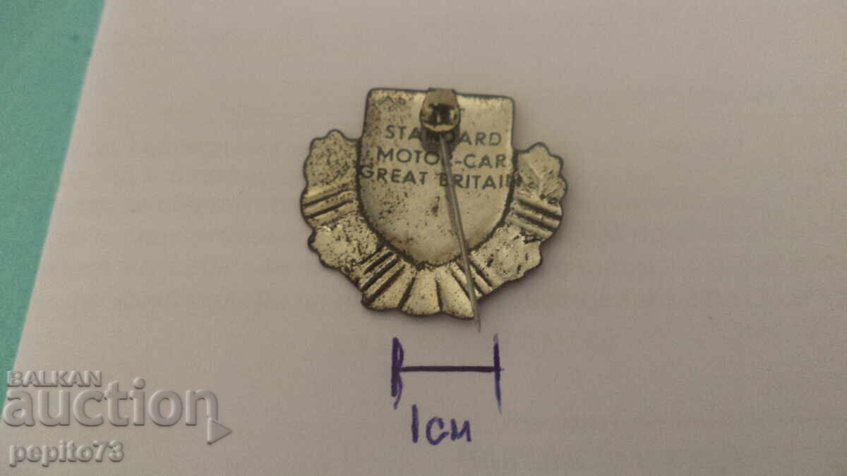 Delivery of Advertising badge, Standard Motor Company, car company