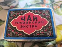 Old Soviet Georgian tea box with price from Beryozka