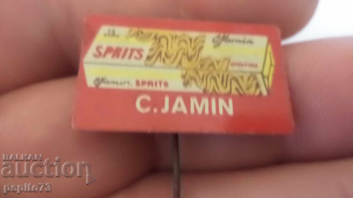znachka reklamna ,C. Jamin,tip biscuiți cu ulei