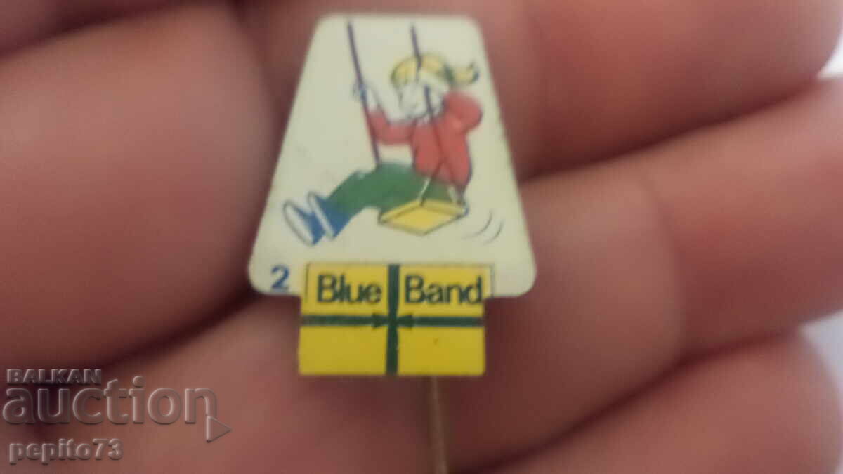 значка рекламна ,Blue Band,марка маргарин