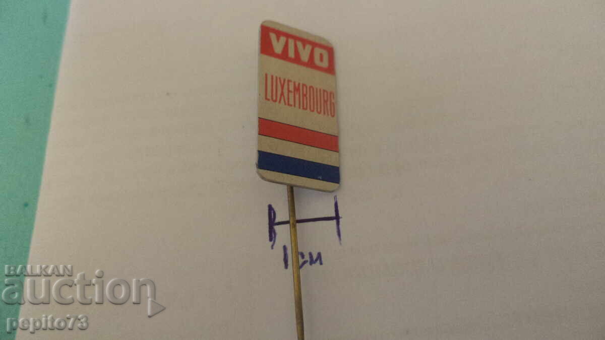 Аукцион значка рекламна ,VIVO Luxemboorg, търговска организация