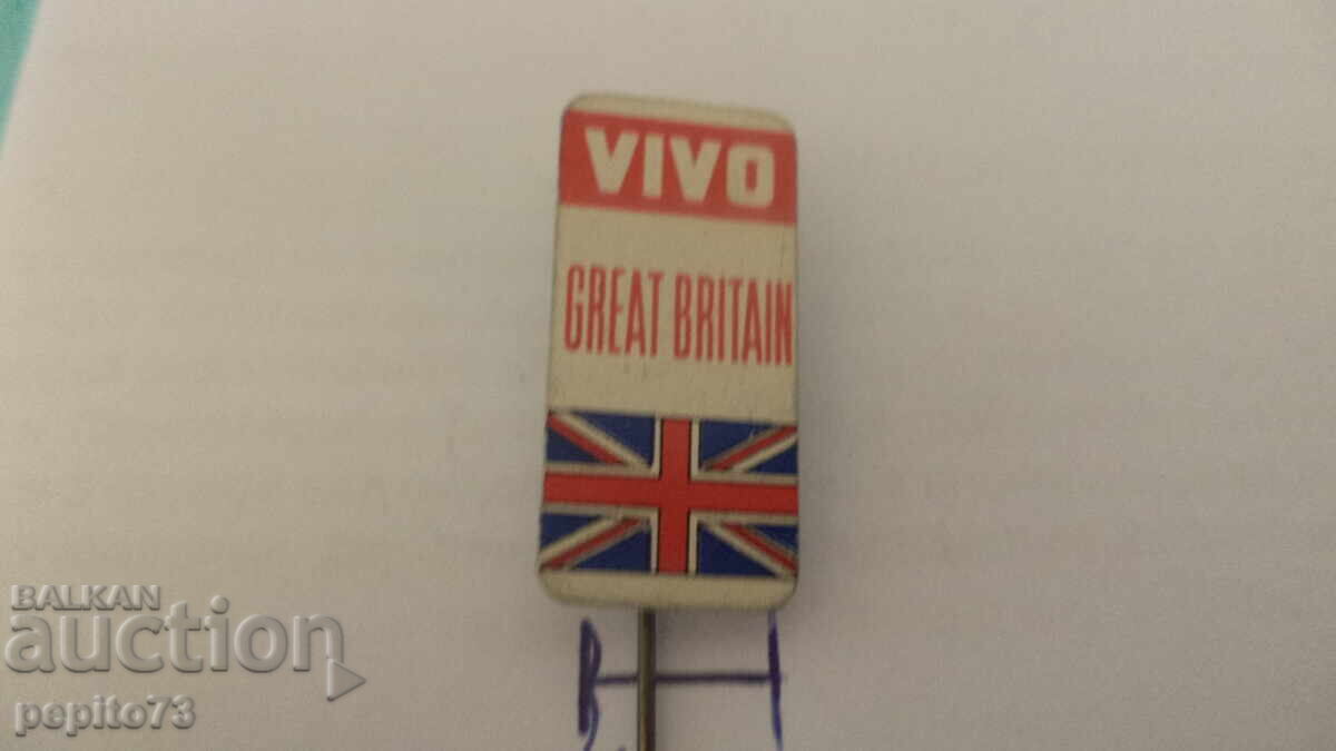 Emblemă publicitară, VIVO Marea Britanie, organizație comercială cu preț € 1.00 | 1.96 BGN