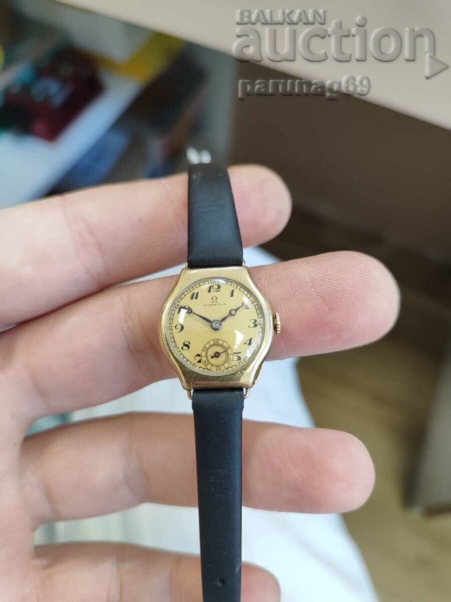 Ceas de AUR - Omega gold trench - FUNCȚIONEAZĂ