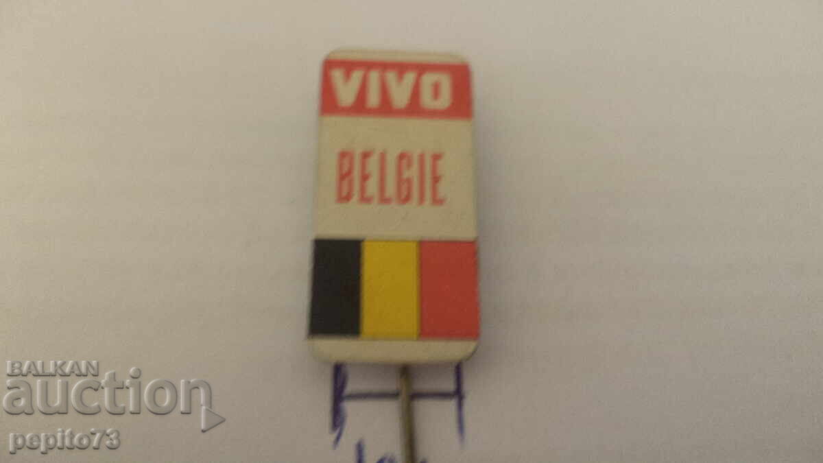 Znachka reklamna, VIVO Belgia, organizație comercială cu preț € 1.00 | 1.96 BGN