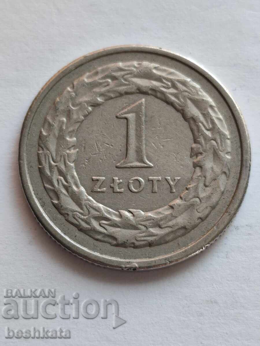Polonia - 1 zloți (1992) cu preț € 0.31 | 0.61 BGN Polonia - 1 zloți (1992) cu preț € 0.31 | 0.61 BGN