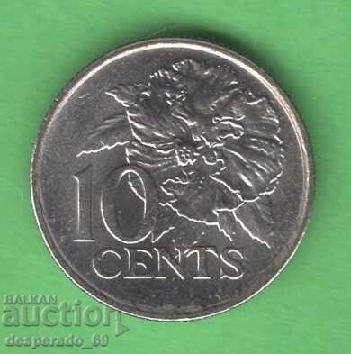 (¯`'•.¸ 10 cenți 2006 TRINIDAD ȘI TOBAGO UNC- ¸.•'´¯)