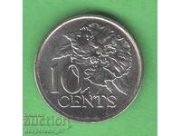 (¯`'•.¸   10 цента 2006  ТРИНИДАД И ТОБАГО  UNC-   ¸.•'´¯)
