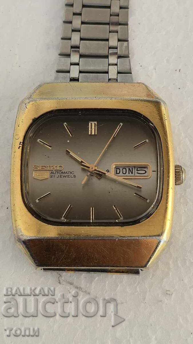 SEIKO AUTOMATIC JAPAN РЯДЪК ПОЗЛАТЕН РАБОТИ БЕЗ ГАРАНЦИЯ БЗЦ