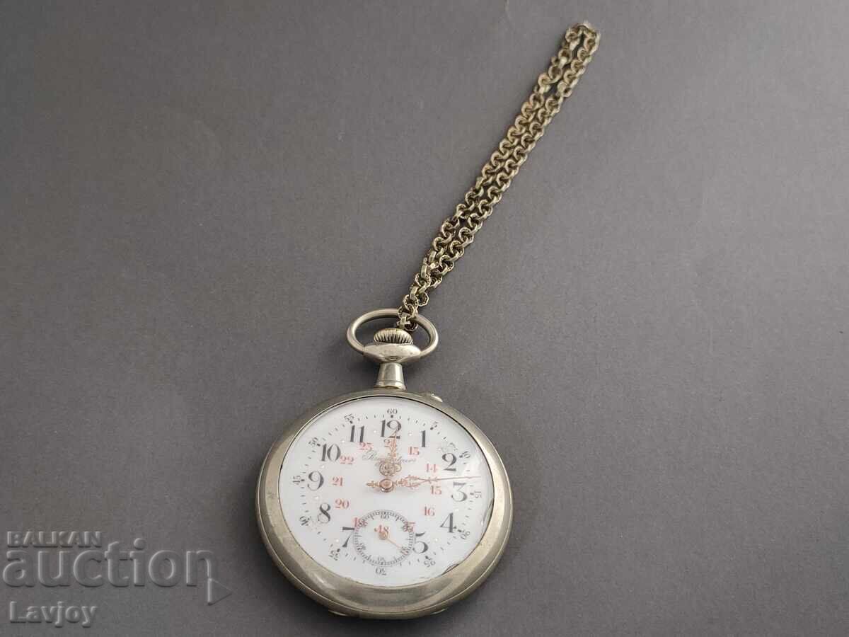 Ceas de buzunar foarte mare Regulateur MF