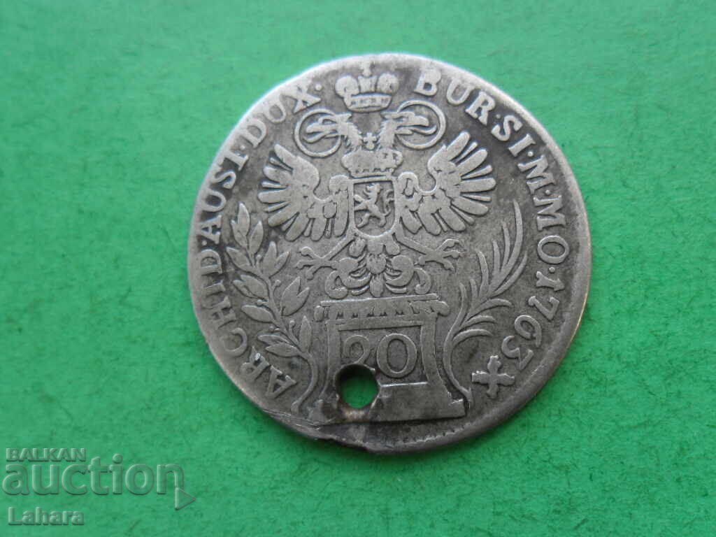 Δημοπρασία 20 κρόιτσερ 1763 γρ. Αυστρία