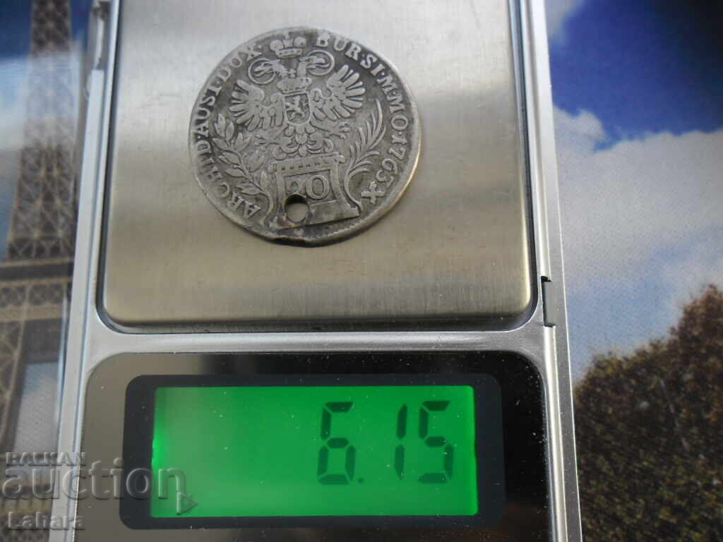 20 κρόιτσερ 1763 γρ. Αυστρία - 5