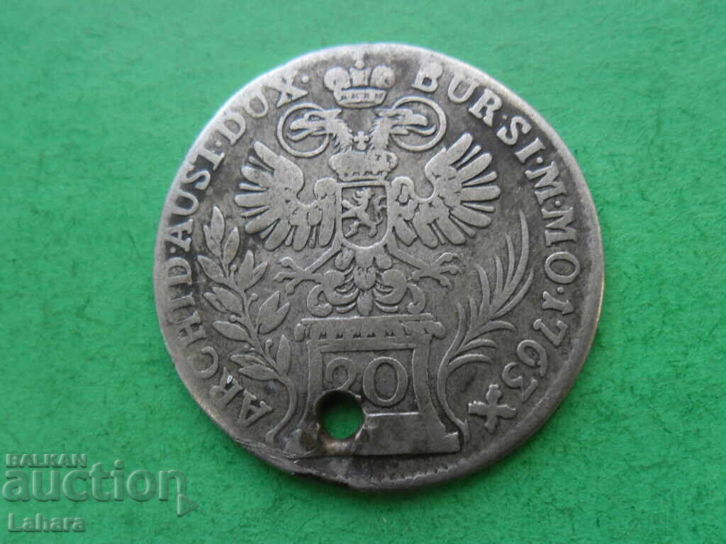 20 κρόιτσερ 1763 γρ. Αυστρία