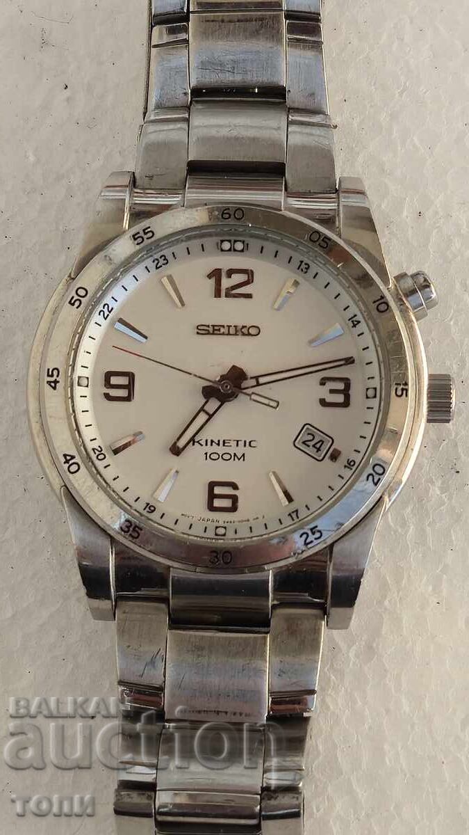 SEIKO KINETIC AUTOMATIC JAPAN ΣΠΑΝΙΟ ΧΡΕΙΑΖΕΤΑΙ ΝΕΑ ΜΠΑΤΑΡΙΑ BZTS ! με τιμή € 43.00 | 84.10 BGN