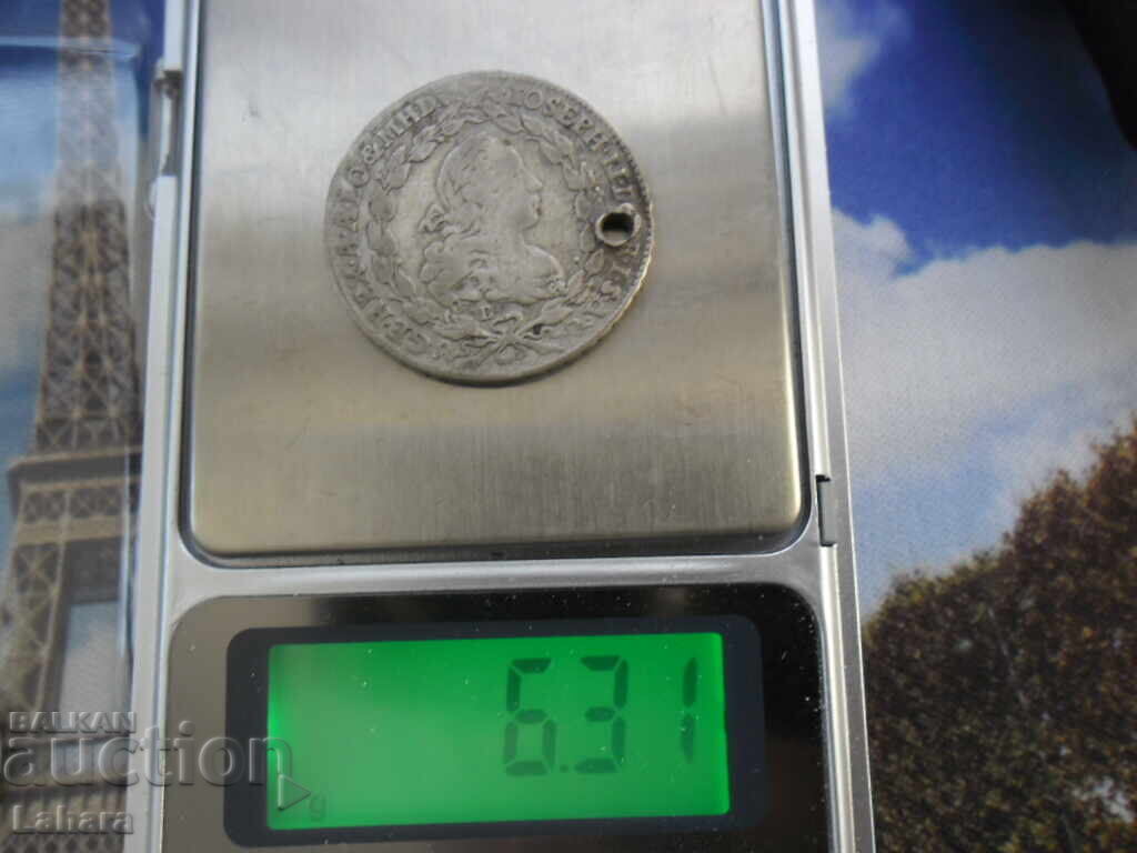 20 kreĭtseri 1774 g. Austria litera B - 5