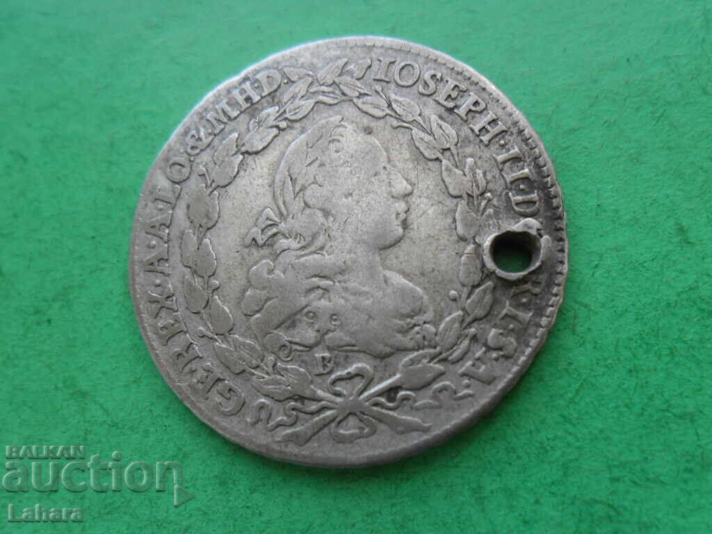 20 kreĭtseri 1774 g. Austria litera B