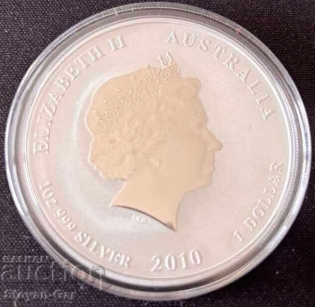 Monedă de argint Lunar Seria 2 color 2010 1 oz cu preț € 139.00 | 271.86 BGN