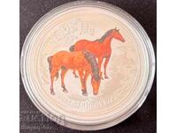 Silver Coin Lunar Series 2 Colorized 2014 1 oz