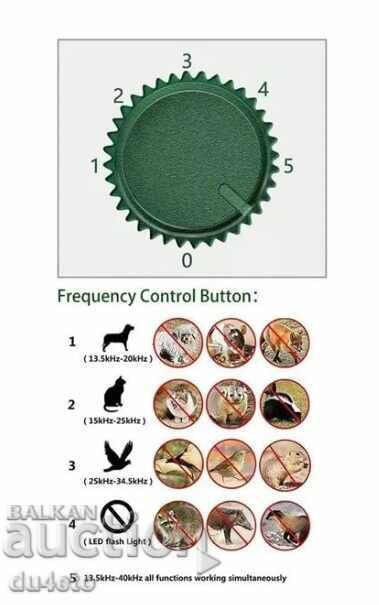 Dispozitiv solar de grădină cu frecvență înaltă împotriva rozătoarelor - 6