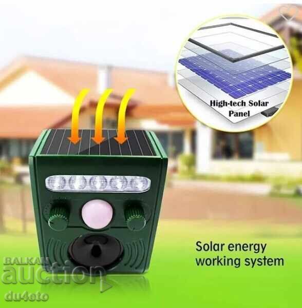 Dispozitiv solar de grădină cu frecvență înaltă împotriva rozătoarelor Dispozitiv solar de grădină cu frecvență înaltă împotriva rozătoarelor