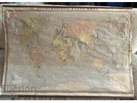 Стара карта на света от 1947 година