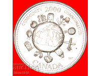 Ⰺ GLOBE: CANADA ★ 25 CENTS 2000! WORM ON APPLE! UNPUBLISHED!