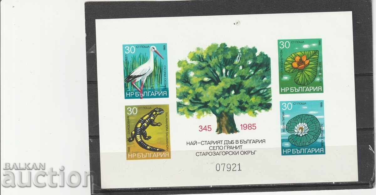 България 1986 г.Защита на околна среда бл.ном БК№3528 А