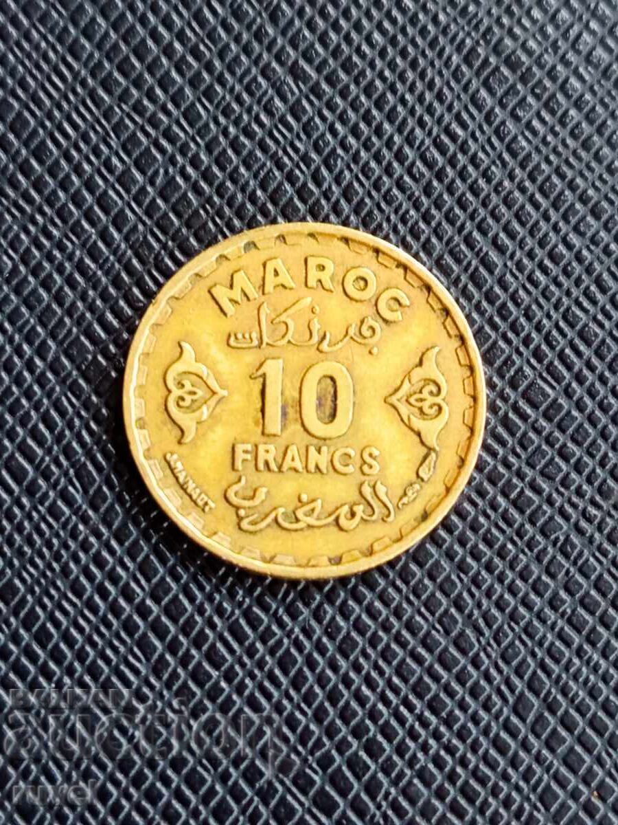 Μαρόκο 10 φράγκα, 1952 εκ Μαρόκο 10 φράγκα, 1952 εκ
