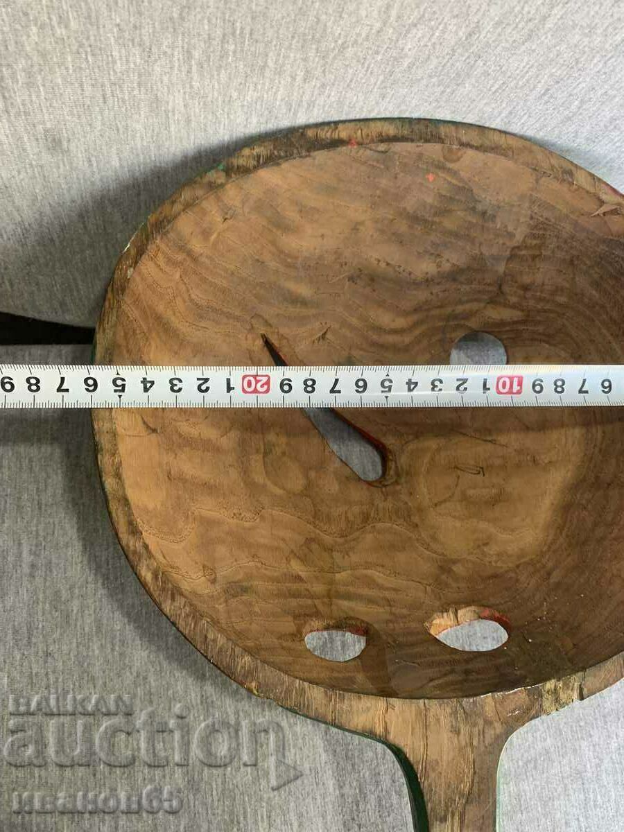 painted wooden mask - 5