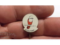 Advertising badge, Witkuipgaal, White-collared Monarch