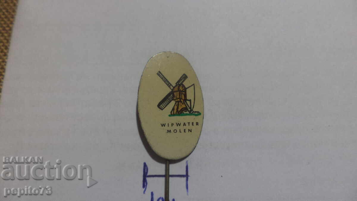 значка рекламна ,Wipwater Molen, водна мелница с цена € 1.00 | 1.96 лв.