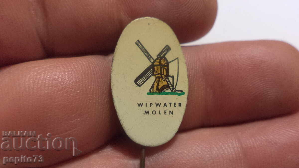 значка рекламна ,Wipwater Molen, водна мелница