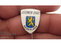 значка рекламна ,Leeuwen-Zegel, Nederland