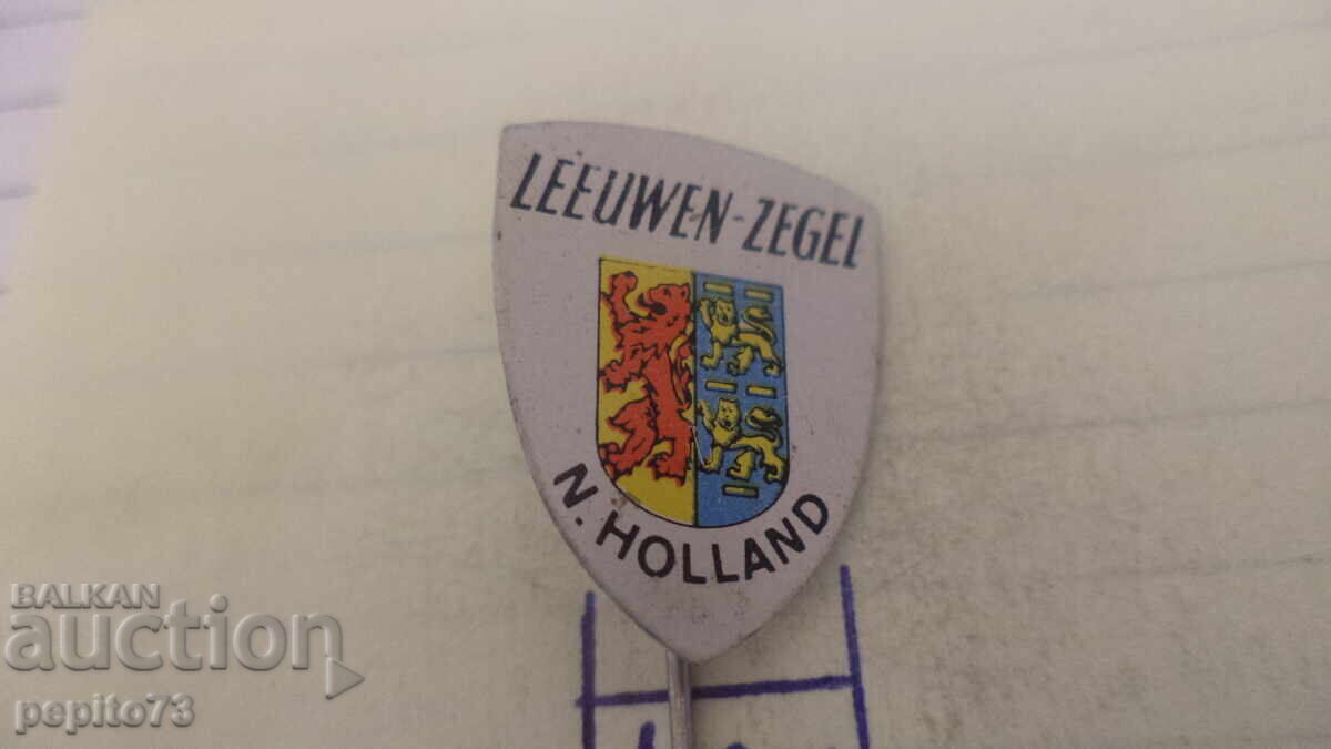Delivery of Advertising badge, Leeuwen-Zegel, N.Holland