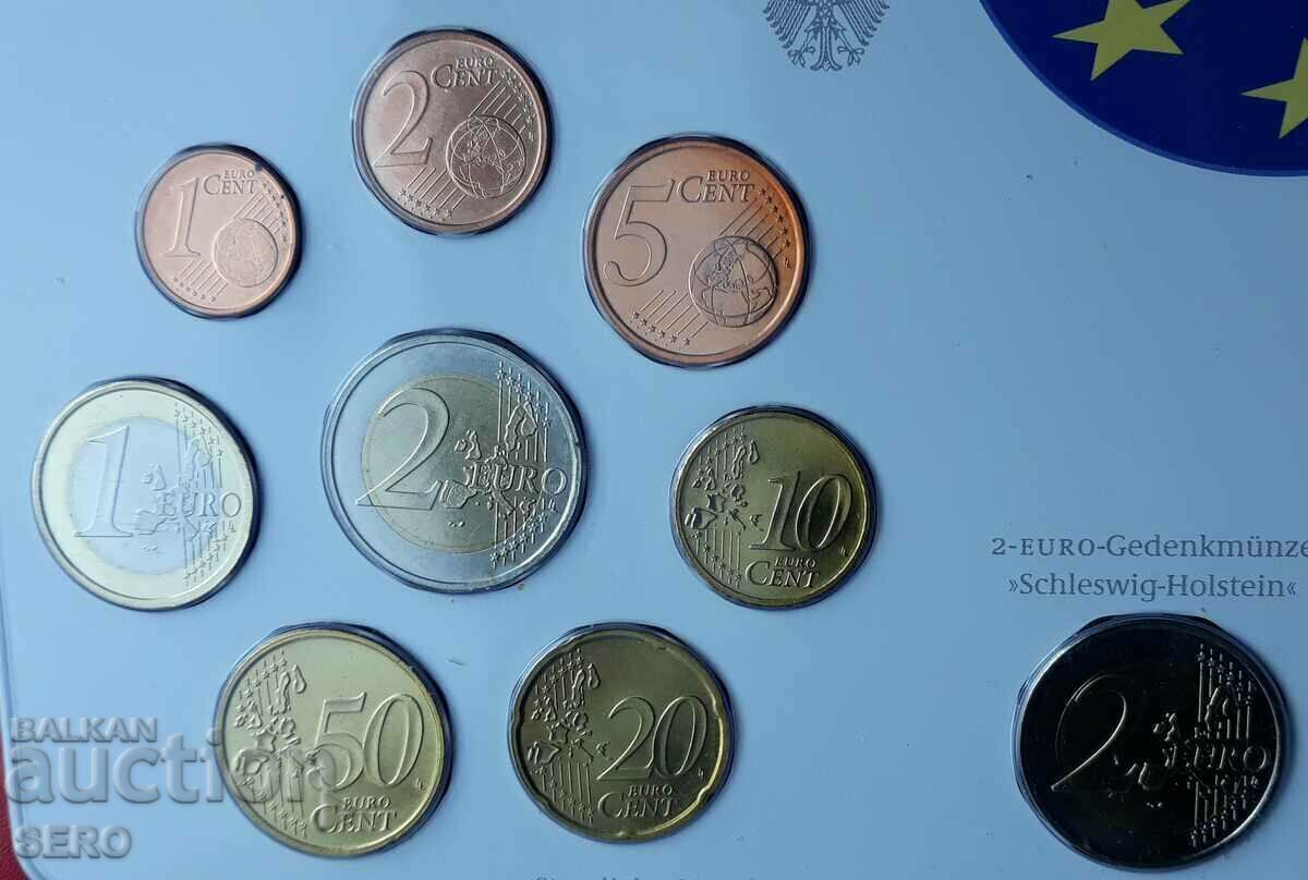Germania-SET 2006 F-Stuttgart de 9 monede/2x2 euro/ cu preț € 9.01 | 17.62 BGN Germania-SET 2006 F-Stuttgart de 9 monede/2x2 euro/ cu preț € 9.01 | 17.62 BGN