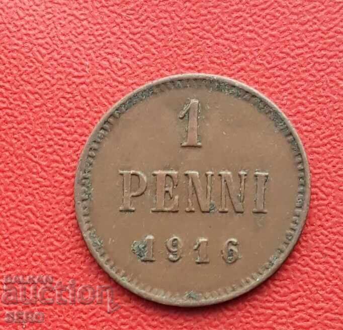 Rusia-Finlanda-1 penni 1916