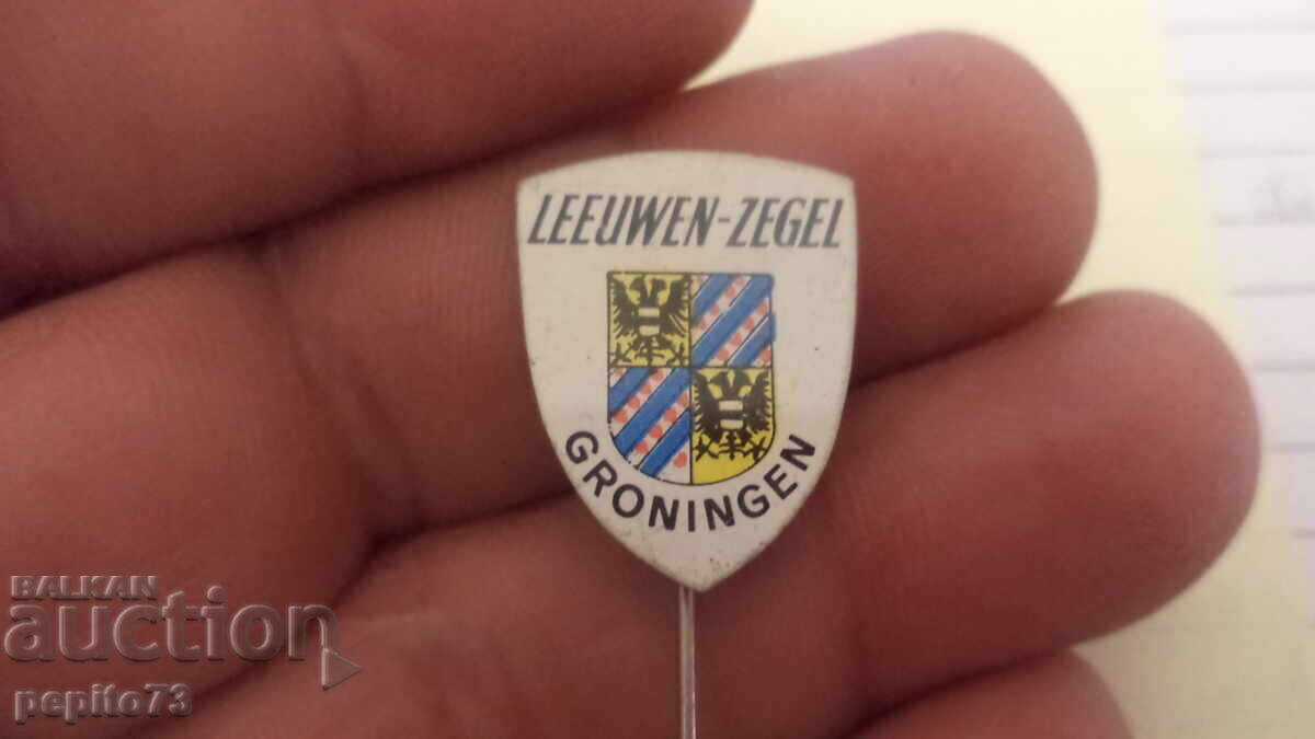 Emblemă publicitară, Leeuwen-Zegel, Groningen cu preț € 1.00 | 1.96 BGN