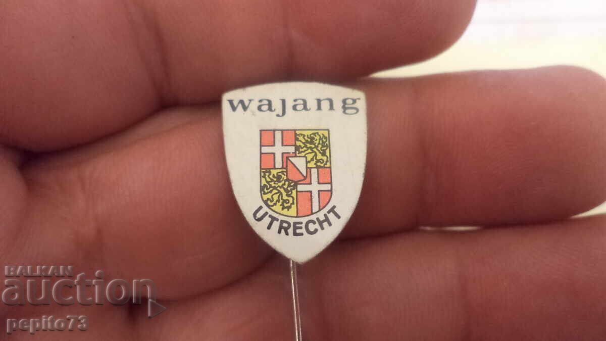 Znachka reklamna ,Wajang Utrecht,