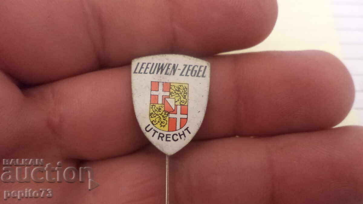 Emblemă publicitară, Leeuwen-Zegel Utrecht cu preț € 1.00 | 1.96 BGN