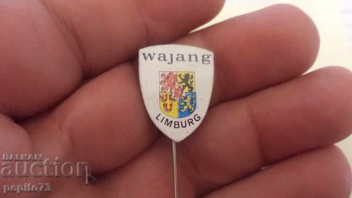 значка рекламна ,Wajang Limburg, с цена € 1.00 | 1.96 лв.