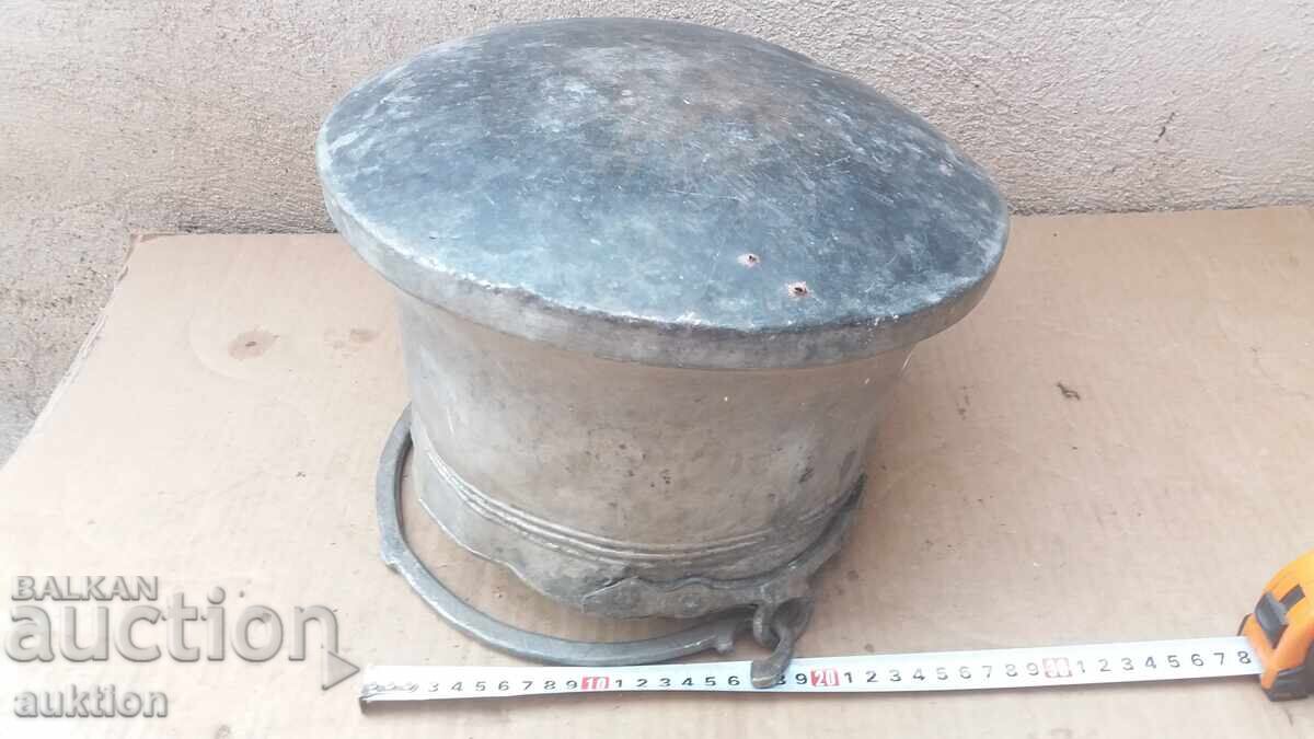 FORGED REVIVAL COPPER BOWL - COPPER - BRASS - TIN-PLATED - 7