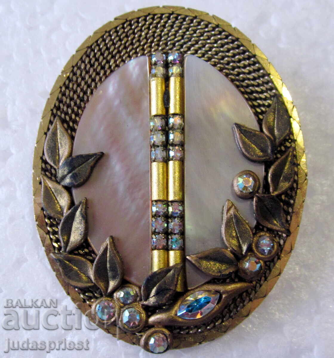 Χειροποίητη Γερμανική γυναικεία επιχρυσωμένη καρφίτσα MARENA