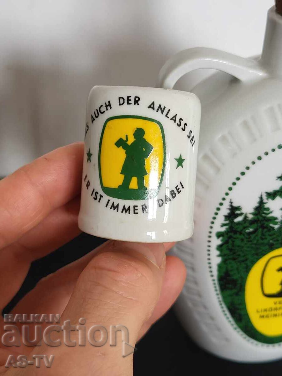 Veche cană de porțelan cu ceșcuță - 5