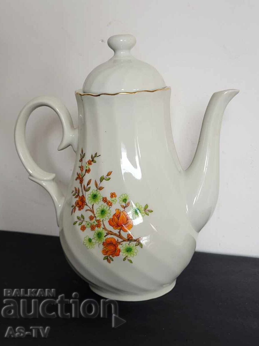 Auction  Old porcelain teapot