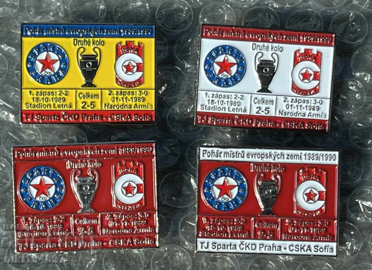 Σήματα ΤΣΣΚΑ - Σπάρτα Πράγας 1989 Σήματα ΤΣΣΚΑ - Σπάρτα Πράγας 1989