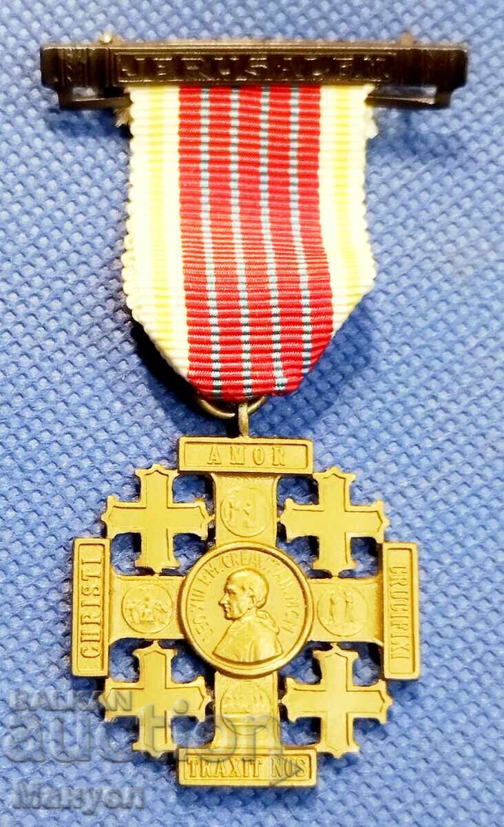 Pope Medal, Vatican, Jerusalem with its box. Rare! with price € 70.00 | 136.91 BGN