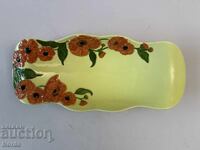 Αγγλικό πιάτο vintage με ανάγλυφα λουλούδια