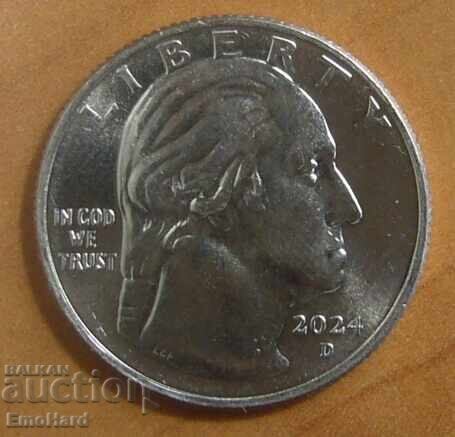 SUA Femei americane proeminente 1/4 dolar 2024 Dr. Mary Walker D cu preț € 1.80 | 3.52 BGN