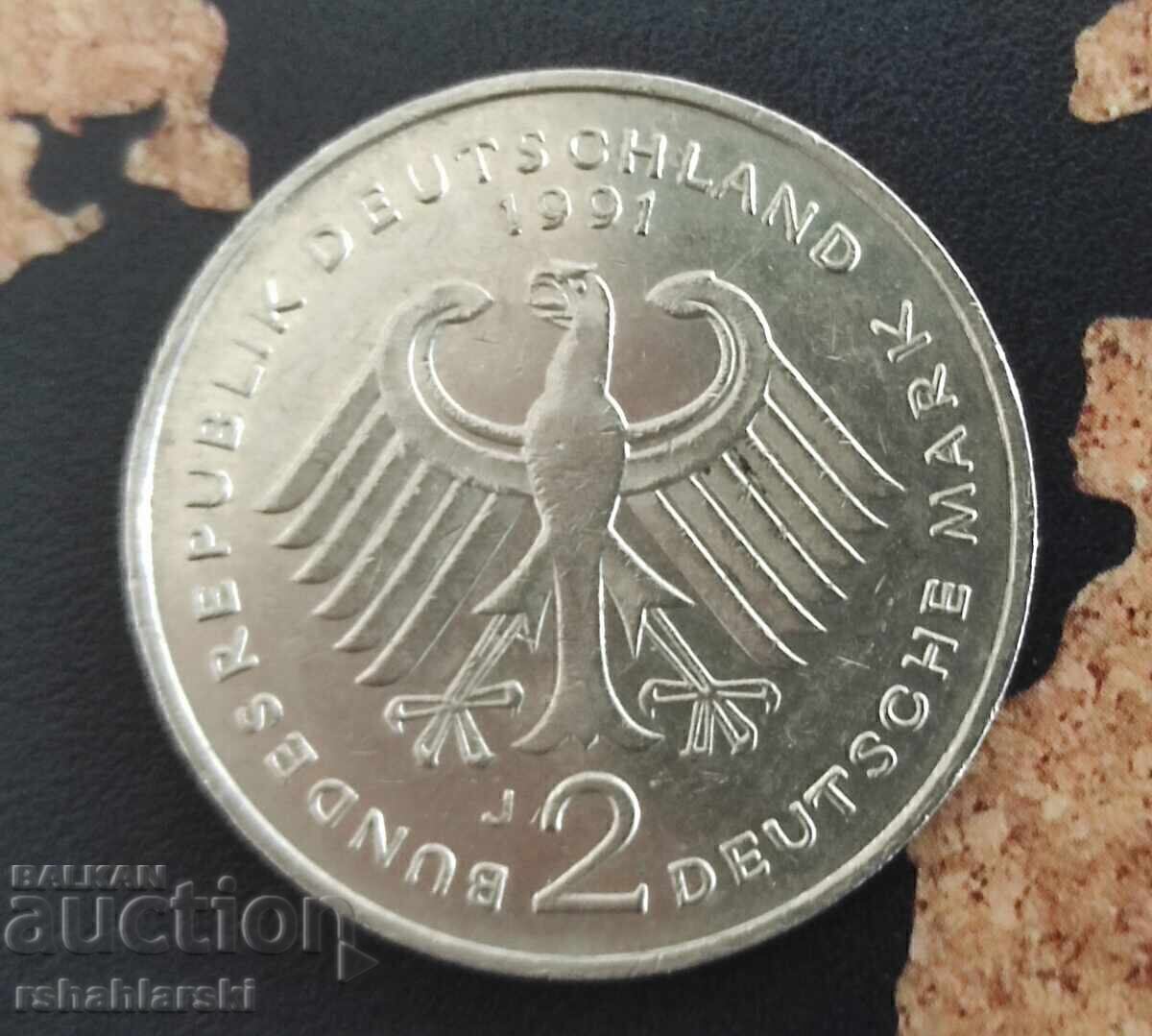 Germany Commemorative 2 Mark "J" [1991]