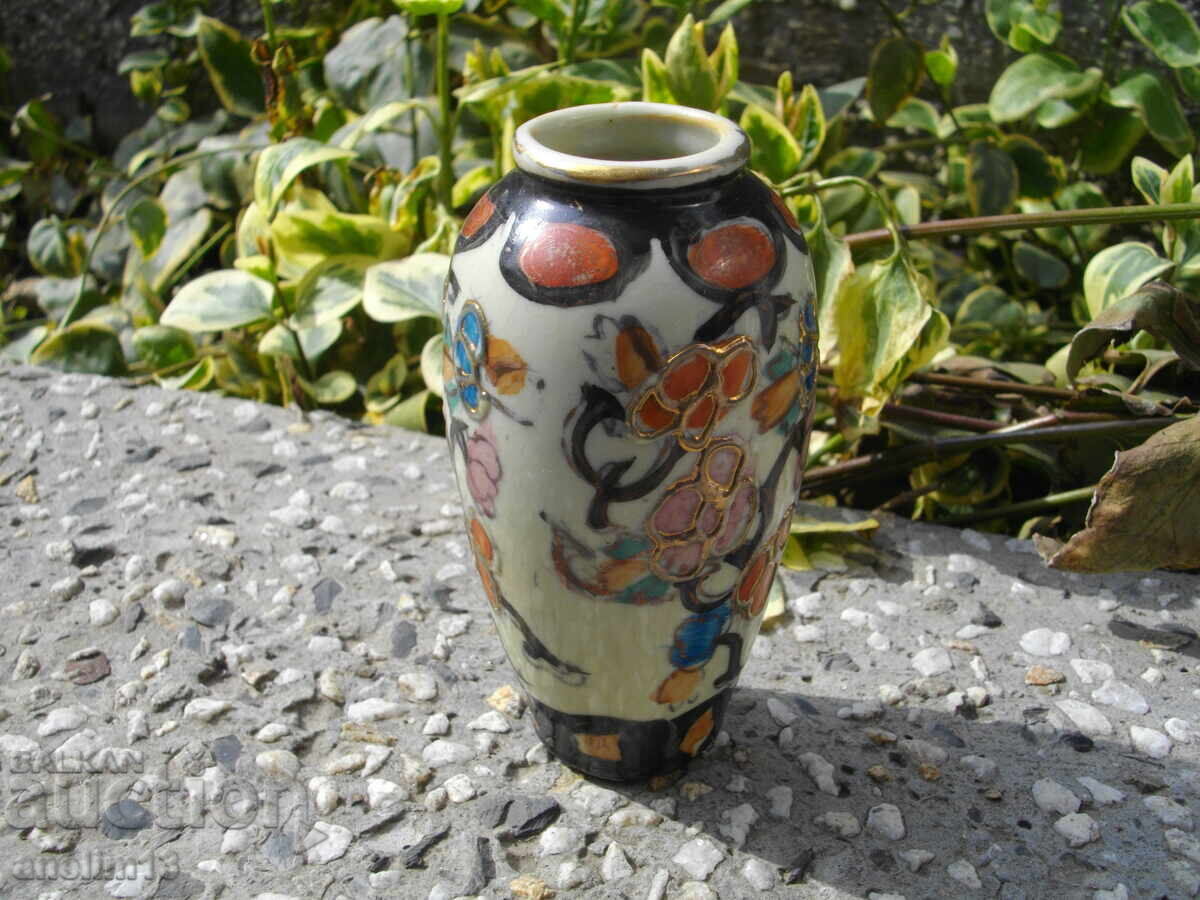 ΠΑΛΙΟ ΧΕΙΡΟΠΟΙΗΤΟ ΖΩΓΡΑΦΙΣΜΕΝΟ ΒΑΖΑΚΙ ΒΑΖΟ ΠΟΡΣΕΛΑΝΗ SATSUMA