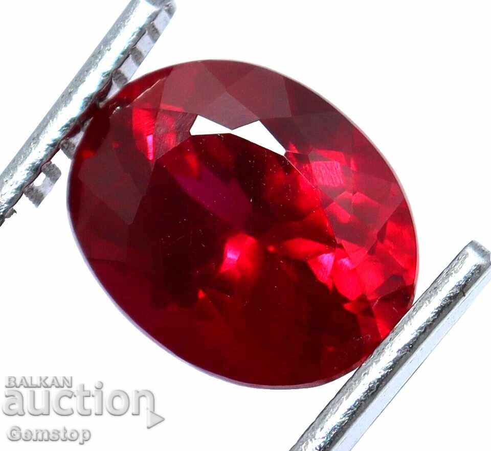 Παράδοση ΒΖΤ! 11.00 καράτια φυσικό ρουμπίνι οβάλ πιστοποιημένο EGL από 1ο!